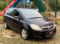 USED 2008 08 VAUXHALL ZAFIRA 1.9 EXCLUSIV CDTI 5d 120 BHP 1 OWNER FROM BRAND NEW HAVING COVERED ONLY 38,211 MILES, 7 SEATER, TURBO DIESEL,  6SP MANUAL , TOW PACK FITTED.