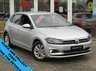 USED 2019 69 VOLKSWAGEN POLO 1.0 SE TSI 5d 94 BHP Finished in REFLEX Silver with Part Leather trim. The Polo is one of the best selling and popular small cars around. This New shape Polo is very comfortable and practical, with a distinct upmarket feel to it. Features include Heated Seats, Apple Play, DAB Radio, Alloys, Front and Rear Parking Sensors and much more. Still Under VW warranty until 29/11/2022.