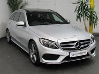 USED 2015 64 MERCEDES-BENZ C CLASS 2.1 C220 BLUETEC AMG LINE PREMIUM 5d 170 BHP SAT NAV PANORAMIC SUNROOF LEATHER INTERIOR