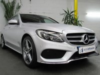 USED 2015 64 MERCEDES-BENZ C CLASS 2.1 C220 BLUETEC AMG LINE PREMIUM 5d 170 BHP SAT NAV PANORAMIC SUNROOF LEATHER INTERIOR