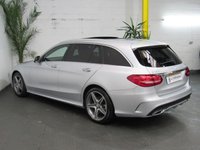 USED 2015 64 MERCEDES-BENZ C CLASS 2.1 C220 BLUETEC AMG LINE PREMIUM 5d 170 BHP SAT NAV PANORAMIC SUNROOF LEATHER INTERIOR