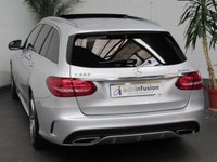 USED 2015 64 MERCEDES-BENZ C CLASS 2.1 C220 BLUETEC AMG LINE PREMIUM 5d 170 BHP SAT NAV PANORAMIC SUNROOF LEATHER INTERIOR