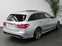 USED 2015 64 MERCEDES-BENZ C CLASS 2.1 C220 BLUETEC AMG LINE PREMIUM 5d 170 BHP SAT NAV PANORAMIC SUNROOF LEATHER INTERIOR