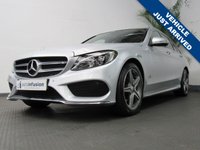 USED 2015 64 MERCEDES-BENZ C CLASS 2.1 C220 BLUETEC AMG LINE PREMIUM 5d 170 BHP SAT NAV PANORAMIC SUNROOF LEATHER INTERIOR