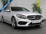 USED 2015 64 MERCEDES-BENZ C CLASS 2.1 C220 BLUETEC AMG LINE PREMIUM 5d 170 BHP SAT NAV PANORAMIC SUNROOF LEATHER INTERIOR