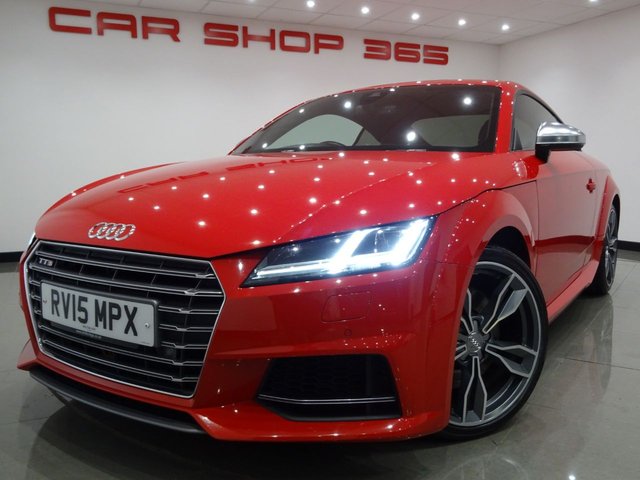 2015 15 Audi TTS 2.0 TFSI (310 PS) QUATTRO S TRONIC (S/S) 2DR COUPE..NAV..E/HEATED DIAMOND QUILTED LEATHERS..VIRTUAL COCKPIT..CRUISE..XENONS..LEDS..PARK AID..DRIVE SELECT