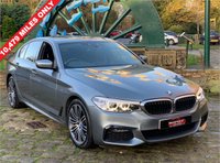 USED 2019 69 BMW 5 SERIES 2.0 520D XDRIVE M SPORT 4d 188 BHP STUNNING 520 D X-DRIVE. M/SPORT 2.0D AUTOMATIC/PADDLE SHIFT, with 'PLUS PACK' 1 OWNER CAR HAVING COVERED ONLY 10,479 MILES FROM BRAND NEW, FINISHED IN SOPHISTO GREY METALLIC WITH FULL BLACK/GREY LEATHER INTERIOR. HUGE SPECIFICATION (SEE LIST) AND HUGE SAVING ON NEW.