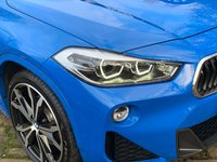 USED 2019 69 BMW X2 2.0 XDRIVE20D M SPORT 5d 188 BHP STUNNING X2 X-DRIVE. M/SPORT 2.0D AUTOMATIC/PADDLE SHIFT, 1 OWNER CAR HAVING COVERED ONLY 11,669 MILES FROM BRAND NEW, FINISHED IN MISANO BLUE METALLIC WITH FULL DAKOTA LEATHER INTERIOR. HUGE SPECIFICATION (SEE LIST) AND HUGE SAVING ON NEW.