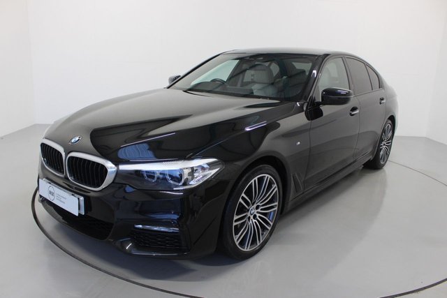 2018 67 BMW 5 Series 3.0 530D M SPORT 4d AUTO-REGISTERED JAN 2018-1 OWNER CAR-HEATED IVORY DAKOTA LEATHER, 19