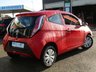 USED 2017 67 TOYOTA AYGO 1.0 VVT-I X 3d 69 BHP Finished in CHILLI RED with contrasting DARK GREY trim. If you are looking for well styled, thrifty and economical car then look no further. This small practical 3 door car comes with some great features. &pound;145 Road Tax, 15-inch steel wheels and Electric windows. Dealer serviced at 9930 miles, 17815 miles and recently at 21603 miles on 2/10/2020. MOT due 19/10/2021.