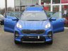 USED 2019 19 KIA SPORTAGE 1.6 GT-LINE ISG 5d 175 BHP Finished in BLUE FLAME METALLIC with Full LEATHER trim.This new Sportage is one of the best SUV's on the market. It offers striking looks and spacious interior.  Features include Sat Nav, 19-inch alloys, tinted windows, rain-sensing wipers, LED headlights, keyless start, leather upholstery, heated front and rear seats, 8-inch touchscreen infotainment system with built-in smartphone mirroring, upgraded JBL stereo, cruise control, lane-keeping assist and rear parking sensors.