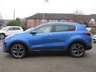USED 2019 19 KIA SPORTAGE 1.6 GT-LINE ISG 5d 175 BHP Finished in BLUE FLAME METALLIC with Full LEATHER trim.This new Sportage is one of the best SUV's on the market. It offers striking looks and spacious interior.  Features include Sat Nav, 19-inch alloys, tinted windows, rain-sensing wipers, LED headlights, keyless start, leather upholstery, heated front and rear seats, 8-inch touchscreen infotainment system with built-in smartphone mirroring, upgraded JBL stereo, cruise control, lane-keeping assist and rear parking sensors.