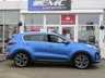 USED 2019 19 KIA SPORTAGE 1.6 GT-LINE ISG 5d 175 BHP Finished in BLUE FLAME METALLIC with Full LEATHER trim.This new Sportage is one of the best SUV's on the market. It offers striking looks and spacious interior.  Features include Sat Nav, 19-inch alloys, tinted windows, rain-sensing wipers, LED headlights, keyless start, leather upholstery, heated front and rear seats, 8-inch touchscreen infotainment system with built-in smartphone mirroring, upgraded JBL stereo, cruise control, lane-keeping assist and rear parking sensors.