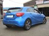 USED 2015 65 MERCEDES-BENZ A-CLASS 1.5 A 180 D SE 5d 107 BHP Finished in SOUTH SEA BLUE with contrasting FULL EBONY LEATHER trim. This A class certainly looks smart, with its slim lights and smooth body panels. There's plenty of room in the front and the back which will suit the average family. Features include, &pound;ZERO ROAD TAX, SAT NAV, EBONY LEATHER, REAR VIEW CAMERA, B/TOOTH, Cruise Control and much more. Dealer serviced at 11787 miles, 23094 miles, 34044 miles, 48744 miles and at 61533 miles.