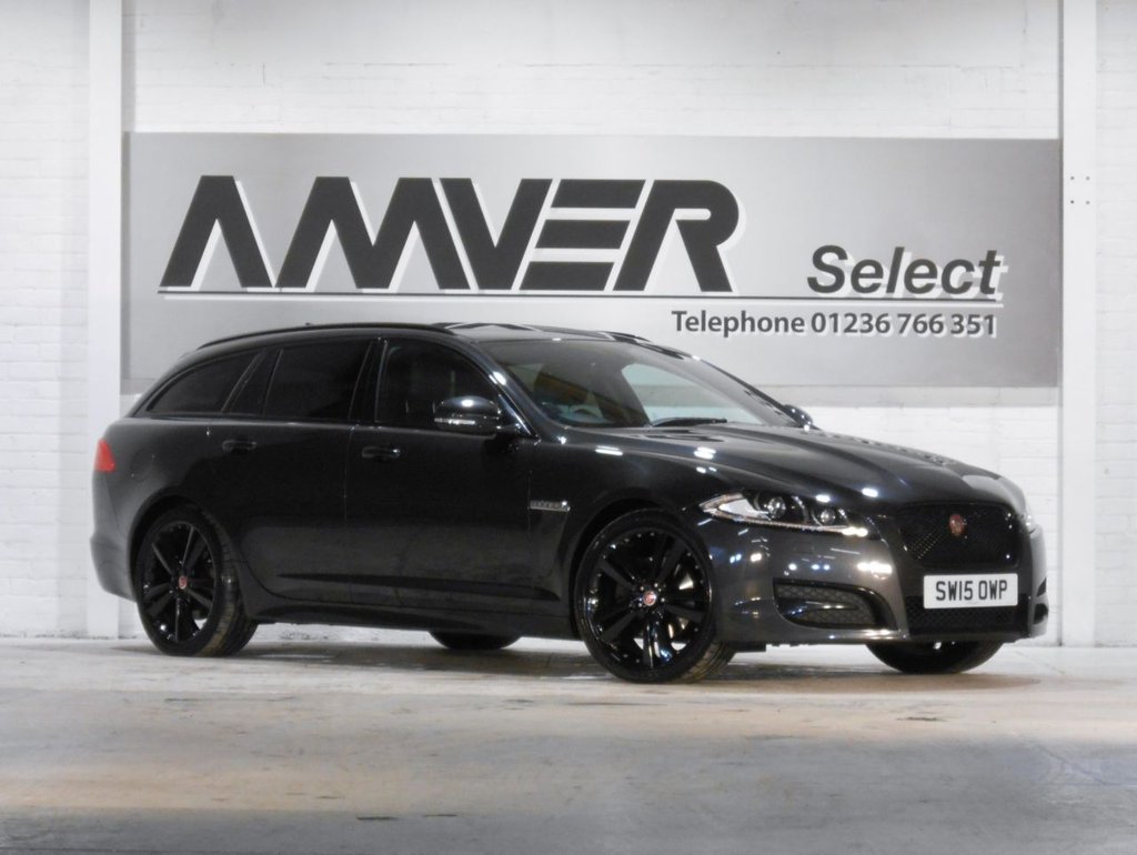 USED 2015 15 JAGUAR XF 2.2 D R-SPORT BLACK SPORTBRAKE 5d 200 BHP FINANCE AVAILABLE
