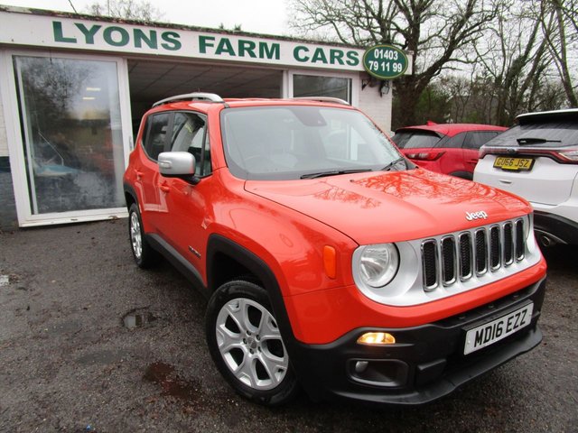 2016 16 Jeep Renegade 2.0 M-JET LIMITED 4x4 5d 138 BHP FOUR WHEEL DRIVE