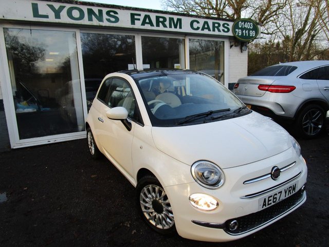 2017 67 Fiat 500 1.2 LOUNGE 3d 69 BHP NEW SHAPE