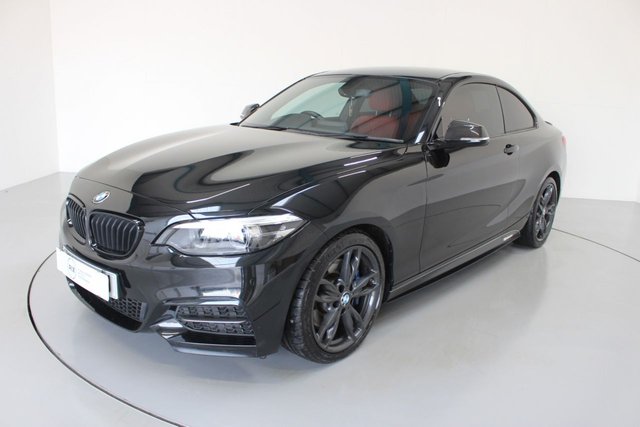 2017 67 BMW 2 Series 3.0 M240I 2d AUTO 335 BHP-2 OWNER CAR HARMAN KARDON-CORAL RED DAKOTA LEATHER-ADAPTIVE M SUSPENSION, RETRACTABLE ARMREST-BLUETOOTH-SPEED LIMITER-SATNAV-REAR PARKING SENSORS-CLIMATE CONTROL-18