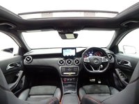 USED 2017 66 MERCEDES-BENZ A-CLASS 2.1 A200 D (134 BHP) AMG LINE (PREMIUM PLUS) 5DR..NAV..PANORAMIC SUNROOF..E/M/HEATED LEATHERS..CRUISE..R/CAMERA..XENONS..LEDS..KEYLESS GO PAN S/ROOF+LEDS+PARK+R/CAM+TINTS+LEATHER+NAV+CRUISE