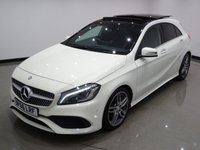 USED 2017 66 MERCEDES-BENZ A-CLASS 2.1 A200 D (134 BHP) AMG LINE (PREMIUM PLUS) 5DR..NAV..PANORAMIC SUNROOF..E/M/HEATED LEATHERS..CRUISE..R/CAMERA..XENONS..LEDS..KEYLESS GO PAN S/ROOF+LEDS+PARK+R/CAM+TINTS+LEATHER+NAV+CRUISE