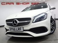 USED 2017 66 MERCEDES-BENZ A-CLASS 2.1 A200 D (134 BHP) AMG LINE (PREMIUM PLUS) 5DR..NAV..PANORAMIC SUNROOF..E/M/HEATED LEATHERS..CRUISE..R/CAMERA..XENONS..LEDS..KEYLESS GO PAN S/ROOF+LEDS+PARK+R/CAM+TINTS+LEATHER+NAV+CRUISE
