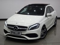 USED 2017 66 MERCEDES-BENZ A-CLASS 2.1 A200 D (134 BHP) AMG LINE (PREMIUM PLUS) 5DR..NAV..PANORAMIC SUNROOF..E/M/HEATED LEATHERS..CRUISE..R/CAMERA..XENONS..LEDS..KEYLESS GO PAN S/ROOF+LEDS+PARK+R/CAM+TINTS+LEATHER+NAV+CRUISE