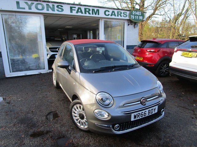 2016 66 Fiat 500c 0.9 TWINAIR CONVERTIBLE LOUNGE 3d 105 BHP *RARE CAR*