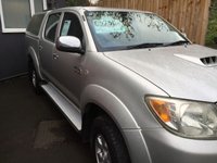 USED 2008 58 TOYOTA HI-LUX 3.0 4X4 D-4D D/C 169 BHP - Manual, Diesel, 4 x 4, Nice Tidy Condition. Very Well Maintained with Good Service History, 191000 Miles, MOT till Sept 2021. Comes with Grey Leather Interior and Air Conditioning. PRICE INCLUDES VAT