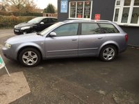 USED 2004 04 AUDI A4 1.9 AVANT TDI SE 5d 99 BHP - This 5 Door, Manual, Diesel, Estate is in Fair Condition For Its Age. MOT till Nov 2021, Some Service History, 180000 Miles. Comes with Cruise Control, Electric Windows and Climate Control.