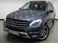 USED 2014 64 MERCEDES-BENZ M-CLASS 3.0 V6 ML350 BLUETEC (258 BHP) AMG LINE (PREMIUM) 4MATIC AUTO ( EURO 6 ) S/S 5DR + NAV + PANORAMIC E/SUNROOF + E/M/HEATED LEATHERS + CRUISE + XENONS..LEDS + R/CAMERA + F-R PARK + PRIVACY + POWER BOOT + E/TOWBAR 21S+PANROOF+XENON+R/CAM+PARK+EHM LEATHER+NAV+CRUISE