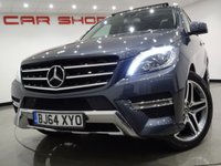 USED 2014 64 MERCEDES-BENZ M-CLASS 3.0 V6 ML350 BLUETEC (258 BHP) AMG LINE (PREMIUM) 4MATIC AUTO ( EURO 6 ) S/S 5DR + NAV + PANORAMIC E/SUNROOF + E/M/HEATED LEATHERS + CRUISE + XENONS..LEDS + R/CAMERA + F-R PARK + PRIVACY + POWER BOOT + E/TOWBAR 21S+PANROOF+XENON+R/CAM+PARK+EHM LEATHER+NAV+CRUISE