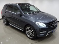 USED 2014 64 MERCEDES-BENZ M-CLASS 3.0 V6 ML350 BLUETEC (258 BHP) AMG LINE (PREMIUM) 4MATIC AUTO ( EURO 6 ) S/S 5DR + NAV + PANORAMIC E/SUNROOF + E/M/HEATED LEATHERS + CRUISE + XENONS..LEDS + R/CAMERA + F-R PARK + PRIVACY + POWER BOOT + E/TOWBAR 21S+PANROOF+XENON+R/CAM+PARK+EHM LEATHER+NAV+CRUISE