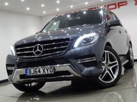 USED 2014 64 MERCEDES-BENZ M-CLASS 3.0 V6 ML350 BLUETEC (258 BHP) AMG LINE (PREMIUM) 4MATIC AUTO ( EURO 6 ) S/S 5DR + NAV + PANORAMIC E/SUNROOF + E/M/HEATED LEATHERS + CRUISE + XENONS..LEDS + R/CAMERA + F-R PARK + PRIVACY + POWER BOOT + E/TOWBAR 21S+PANROOF+XENON+R/CAM+PARK+EHM LEATHER+NAV+CRUISE