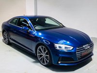 USED 2017 17 AUDI A5 2.0 TFSI S LINE 2d 188 BHP Scuba Blue, 20in RS Style Wheels, LED Headlights