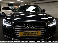 USED 2014 14 AUDI A8 3.0 TDI QUATTRO SPORT EXECUTIVE 4d 254 BHP FREE UK DELIVERY*VIDEO AVAILABLE* FINANCE ARRANGED* PART EX*HPI CLEAR