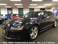 USED 2014 14 AUDI A8 3.0 TDI QUATTRO SPORT EXECUTIVE 4d 254 BHP FREE UK DELIVERY*VIDEO AVAILABLE* FINANCE ARRANGED* PART EX*HPI CLEAR