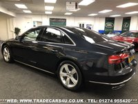 USED 2014 14 AUDI A8 3.0 TDI QUATTRO SPORT EXECUTIVE 4d 254 BHP FREE UK DELIVERY*VIDEO AVAILABLE* FINANCE ARRANGED* PART EX*HPI CLEAR