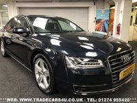 USED 2014 14 AUDI A8 3.0 TDI QUATTRO SPORT EXECUTIVE 4d 254 BHP FREE UK DELIVERY*VIDEO AVAILABLE* FINANCE ARRANGED* PART EX*HPI CLEAR