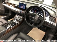 USED 2014 14 AUDI A8 3.0 TDI QUATTRO SPORT EXECUTIVE 4d 254 BHP FREE UK DELIVERY*VIDEO AVAILABLE* FINANCE ARRANGED* PART EX*HPI CLEAR