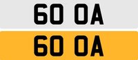 USED NUMBER PLATE PLATE 
