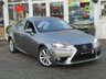 USED 2014 14 LEXUS IS 2.5 300H LUXURY 4d 220 BHP Finished in SONIC TITANIUM SILVER METALLIC with FULL LEATHER CLIMATE SEATS. This third generation Lexus has comfortable seats, a steering wheel with a sporty feel, and a cockpit that wraps around you. The engine and electric motor combine to provide 220bhp and return an economical 64.2 average MPG. Features include, Sat Nav, Rear View Camera, DAB radio, B/Tooth, Leather seats and much more. Dealer serviced at 3348 miles, 6788 miles, 10127 miles, 12928 miles, 15697 miles and at 17652 miles.