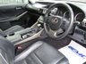 USED 2014 14 LEXUS IS 2.5 300H LUXURY 4d 220 BHP Finished in SONIC TITANIUM SILVER METALLIC with FULL LEATHER CLIMATE SEATS. This third generation Lexus has comfortable seats, a steering wheel with a sporty feel, and a cockpit that wraps around you. The engine and electric motor combine to provide 220bhp and return an economical 64.2 average MPG. Features include, Sat Nav, Rear View Camera, DAB radio, B/Tooth, Leather seats and much more. Dealer serviced at 3348 miles, 6788 miles, 10127 miles, 12928 miles, 15697 miles and at 17652 miles.