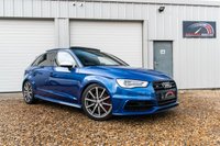 USED 2015 15 AUDI A3 2.0 S3 SPORTBACK QUATTRO 5d 296 BHP STAGE 1 MRC+SEPANG BLUE+KEYLESS