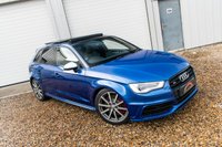 USED 2015 15 AUDI A3 2.0 S3 SPORTBACK QUATTRO 5d 296 BHP STAGE 1 MRC+SEPANG BLUE+KEYLESS