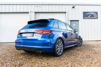 USED 2015 15 AUDI A3 2.0 S3 SPORTBACK QUATTRO 5d 296 BHP STAGE 1 MRC+SEPANG BLUE+KEYLESS