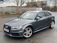 USED 2014 63 AUDI A3 1.4 TFSI S LINE 3d 121 BHP 