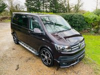 USED 2016 16 VOLKSWAGEN TRANSPORTER 2.0 T30 TDI KOMBI HIGHLINE BMT 148 BHP 1 Owner, F/VW/S/H, Blackberry in Colour