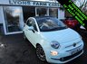 USED 2017 17 FIAT 500C 1.2 CONVERTIBLE LOUNGE 3d 69 BHP NEW SHAPE *7