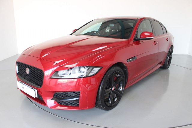 2016 66 Jaguar Xf 2.0 R-SPORT 4d AUTO-2 OWNER CAR-SUNROOF-HEATED RED AND BLACK LEATHER,