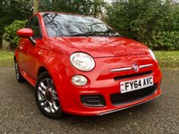 USED 2014 64 FIAT 500 1.2 S 3d 69 BHP CARBON LOOK ALLOYS/AIRCON/REAR SPOILER/REAR PARK ASSIST/CAMBELT&WATERPUMP RENEWED/HALF LEATHER WITH RED TRIM/&pound;30 ROAD TAX REAR PARK ASSIST/CAMBELT&WATERPUMP RENEWED/HALF LEATHER WITH RED TRIM,,,,LAST SERVICED @40,003 MILES/&pound;30 ROAD TAX